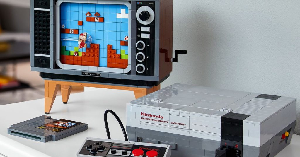 Lego hizo una réplica de 2.600 piezas de Mario en la NES