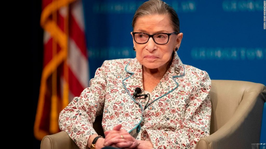 Ruth Bader Ginsburg fue dada de alta del hospital y está bien