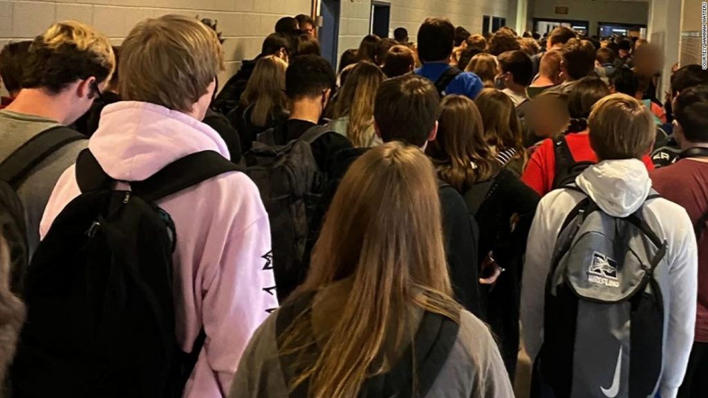 Student suspended after posting photo of crowded hallway